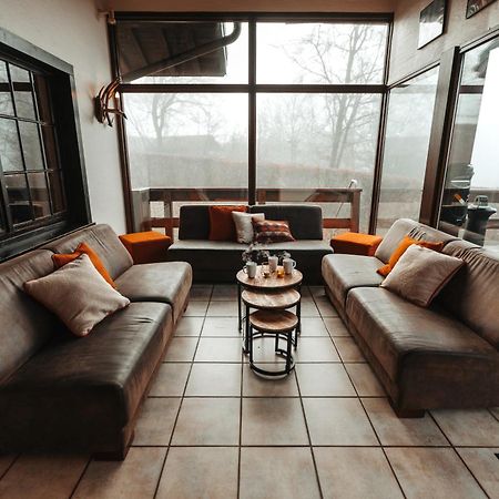 Le Grand Cerf 25 Pers, Malmedy- Chalet Rustique, Jardin Luaran gambar