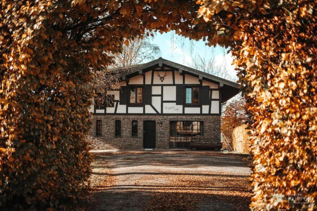 Le Grand Cerf 25 Pers, Malmedy- Chalet Rustique, Jardin Luaran gambar