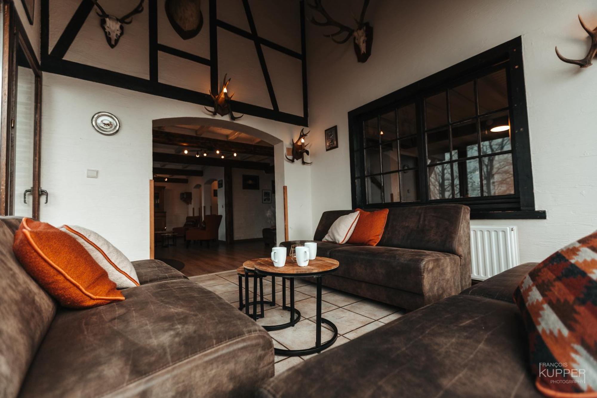 Le Grand Cerf 25 Pers, Malmedy- Chalet Rustique, Jardin Luaran gambar